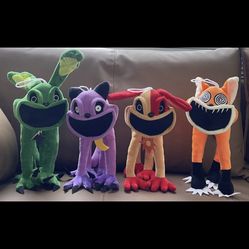 Set Of 4 Smiling Critters Poppy Playtime Plush Toy