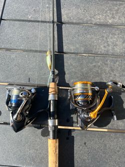 Fishing poles and tackle