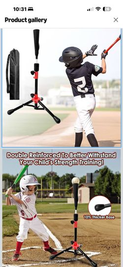 New in box! Portable Batting Tee for Baseball/Softball,Tball Set for Toddlers 3-5 Tee Ball Set with Carry Bag, Portable Stable Tanner Tee, Baseball Tr