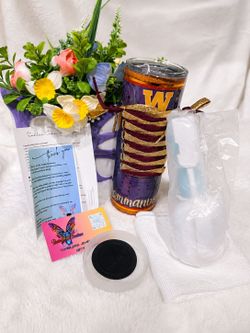 Washington Redskins Inspired 20oz Tumbler | Personalized "Cora" Football Fan Cup | Burgundy & Gold Glitter Tumbler