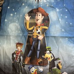 Kingdom Hearts 3 Preorder Fabric Poster Banner - GameStop - 40" X 27"