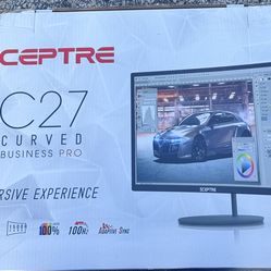 Curved 27 inch computer monitor $60