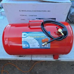 Tanque de aire de 9 galones 125 libras incluye manguera y marcador de libras 