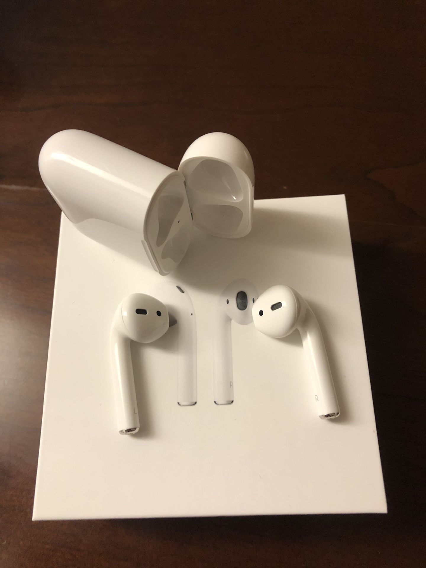 Apple AirPods 2 with fit-in-case Covers and Charger - 2 month old