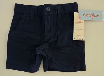 Cat & Jack Toddler Uniform Chino Shorts - Navy Blue - 2T - NWT