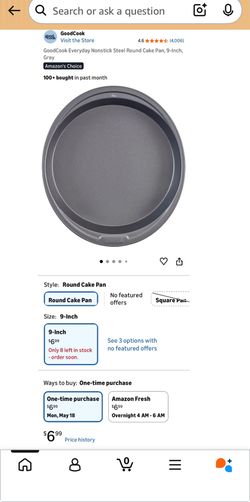 GoodCook Ready 2-Pack 9-inch Round Cake Pan