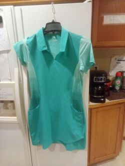 Adidas size M teal tennis shirt