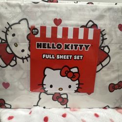 Hello Kitty Full Bed Sheet Set