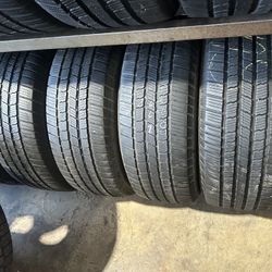 SET OF TIRE 265 60 18 MICHELIN 85% LIFE