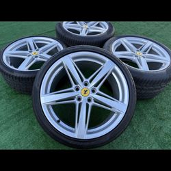 Ferrari F12 Wheels Original OEM Pirelli Factory Berlinetta Set Ultra-Rare