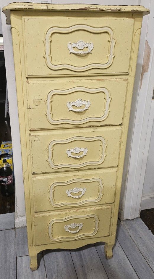Antique Dresser/ Chest Of Drawers, Solid Wood