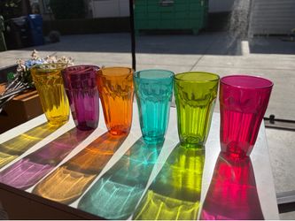 Fiesta- set of 6 multicolored glasses