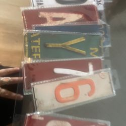 numbers and letters