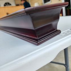 NEW VINTAGE Home Interiors & Gifts Cherry "Dale"  Wall Shelf Homco 27" Long