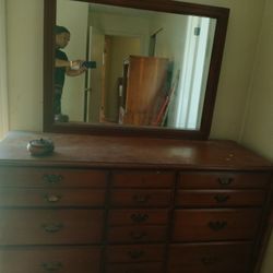 $50 EachWood Dresser With Mirror And Entertainment Dresser Both For $75
