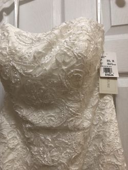 Size 12, Soft White Wedding Dress. Purchased and never worn. Must go. Only seriously inquires please.