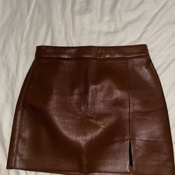 Leather Skirt 