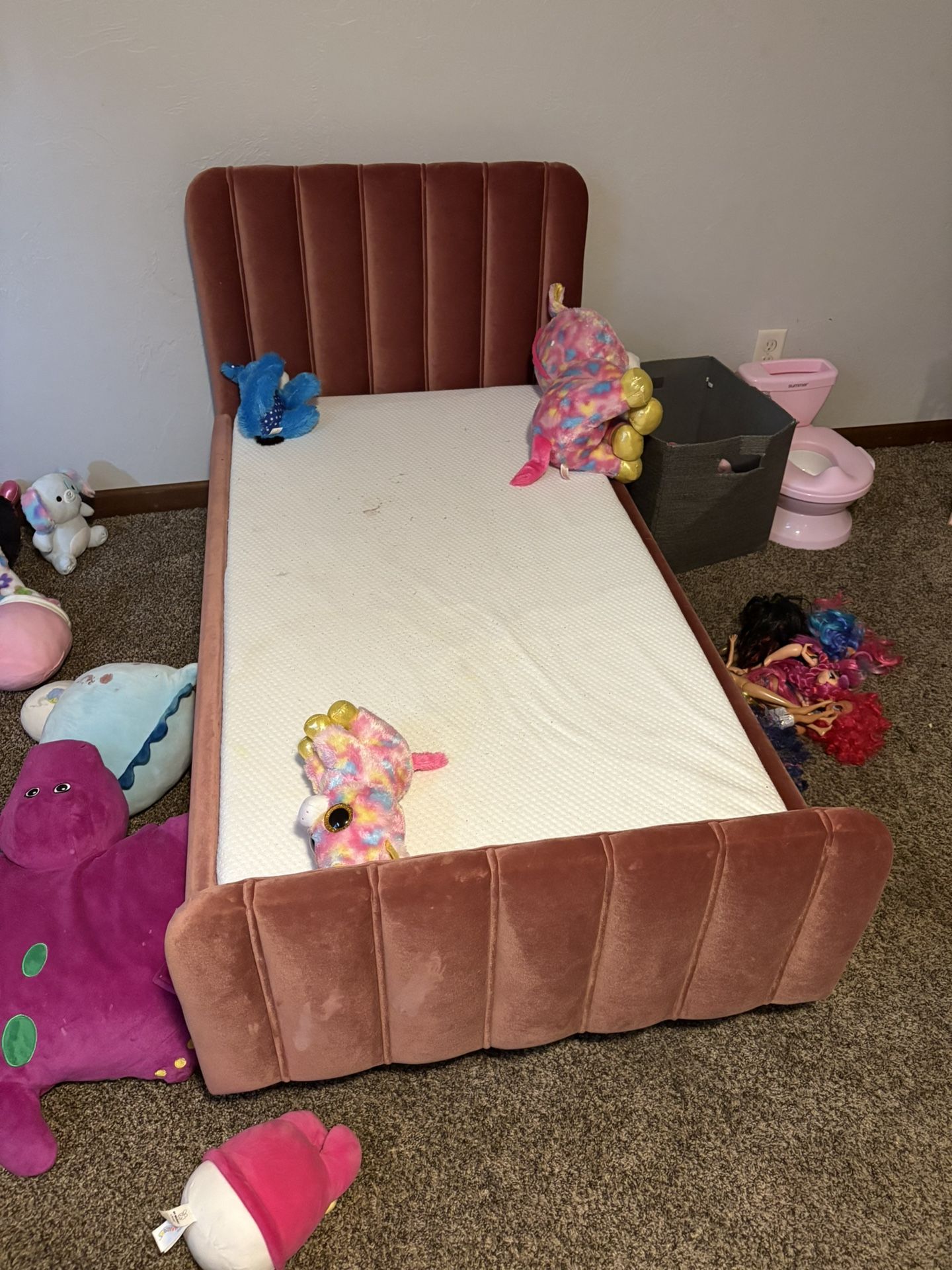 Toddler Bed And Mattress It Has Protector 