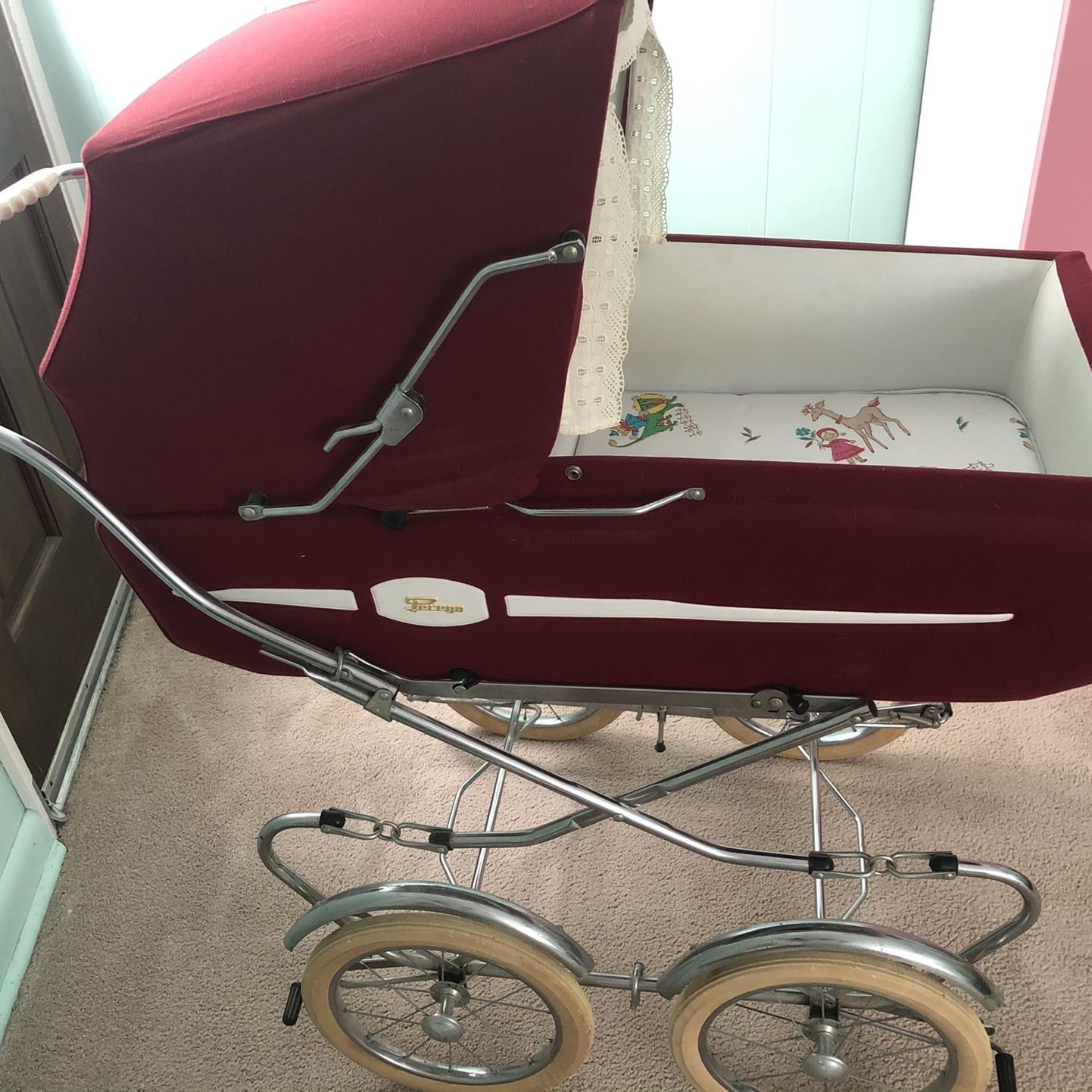 Antique Perego Baby Pram Antiques