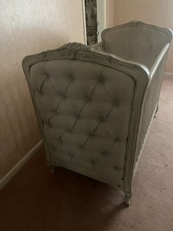 Restoration Hardware Tufted Crib + Mattress