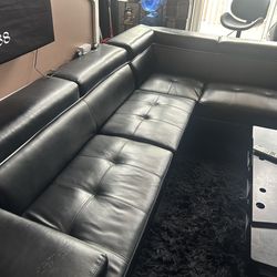 Toolleen Faux Leather Sectional Couch