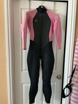 🌊 O'Neill Women's Full Wetsuit Pink and Black 3/2mm Size 10 🌊