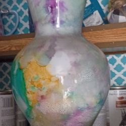 Alcohol Ink Italian Style Vase