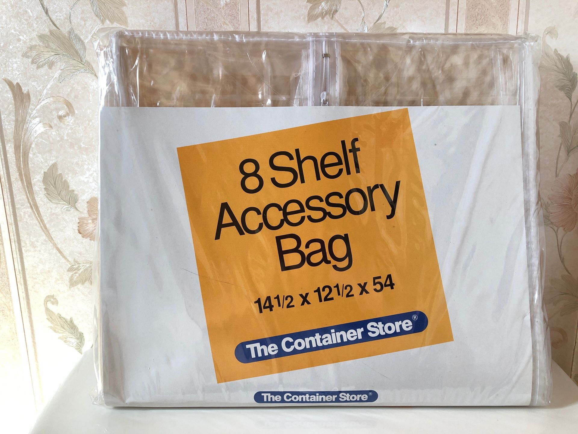 NEW ENCLOSED HANGING 8-SHELF SWEATER/SHOES/PURSE CLOSET STORAGE ORGANIZER...14 1/2 x 12 1/2 x 54