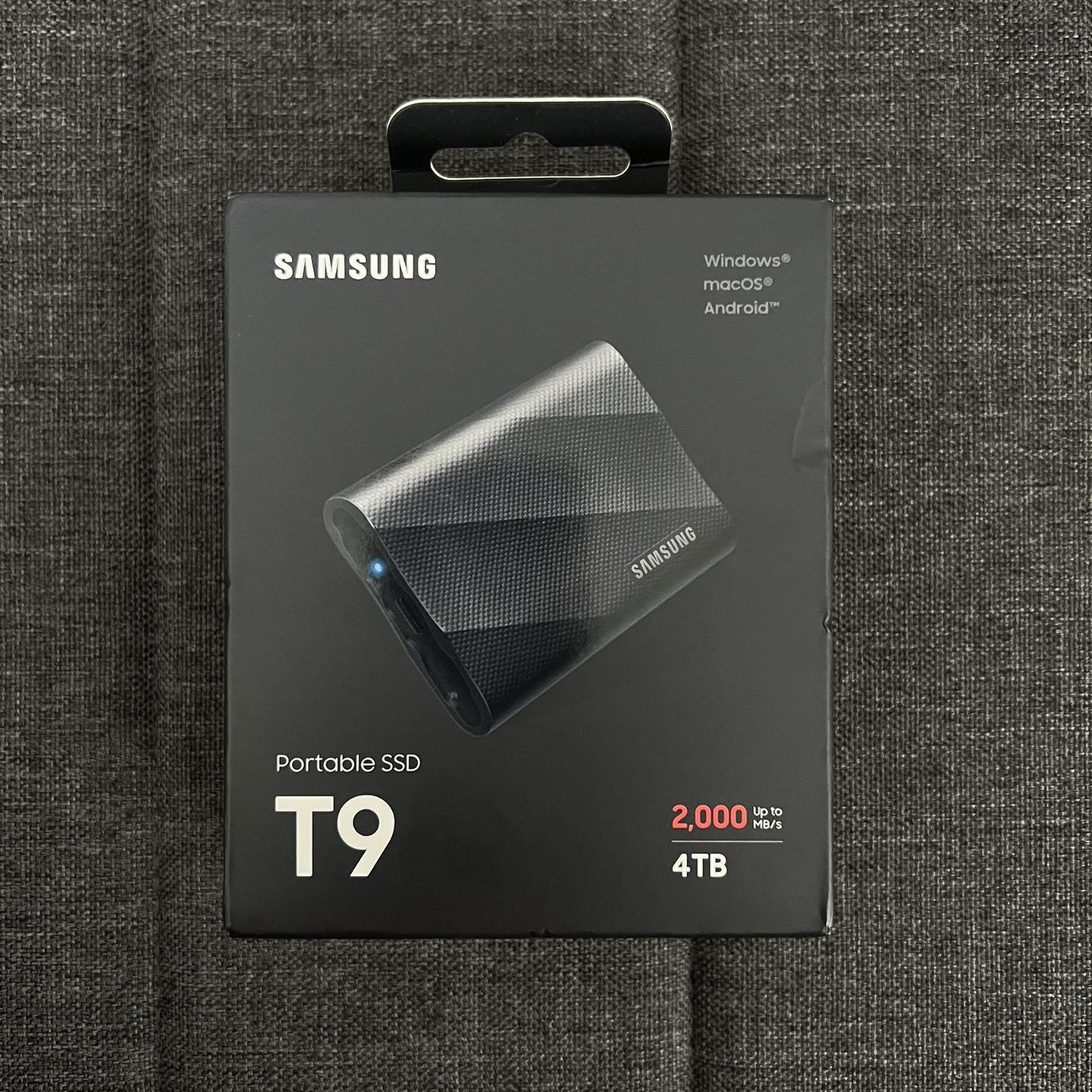 Samsung T9 4tb Portable SSD USB-C (USB 3.2 Gen2x2)