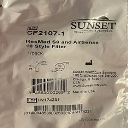 RESMED S9 & Airsense 10 Style Filter 