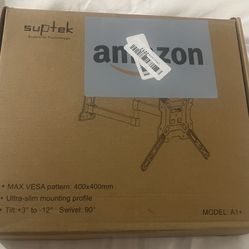 Suptek TV Wall Mount Swivel and Tilt Full Motion for Most 23 to 55 inch TV Mount up to 55lbs max VESA 400x400mm (A1+) 
