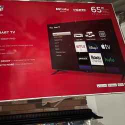 65 inch roku tv  (basically new) 