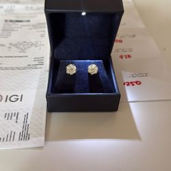 1 CT Natural Diamond Cluster 