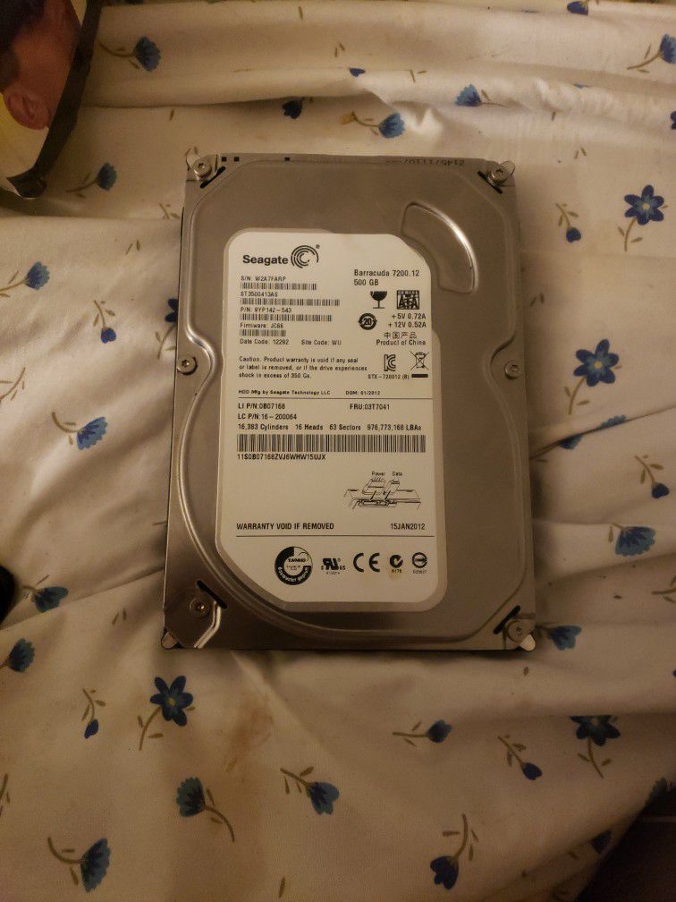 agate Barracuda 7200.12 ST(contact info removed)4AS 500gb Internal Hard Drive (a