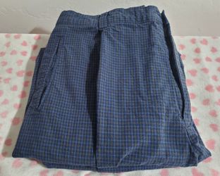 Claiborne Blue Plaid Dress Pants