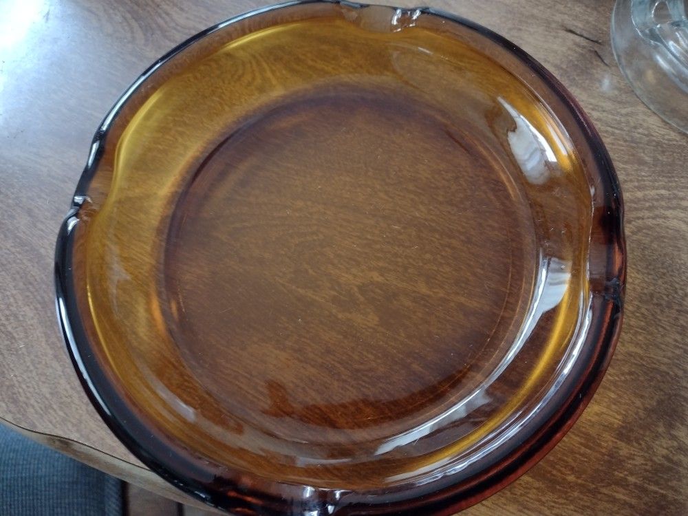 Vintage Amber Ashtray