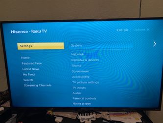 Hisense 4K UHD tv 50in with Amazon cube
