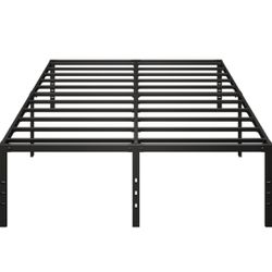 18 Inch High- Great for storage space- Heavy Duty Metal Bed Frame - Size: King