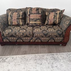 Antique Sofa With Cherry Wood 