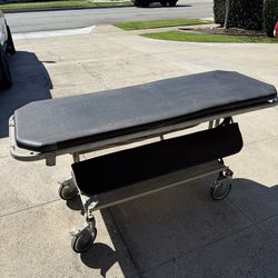 Stretched medical ambulance prop cart wheeled gurney