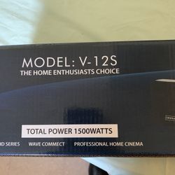 BRAVIUS V-12S. HOME THEATER SYSTEM