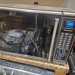 Vintage Kenmore microwave, wood grain, wood grain, 1985, all working