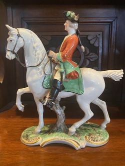 Porcelain Nymphenburg Equestrian Rider Horseman - #278
