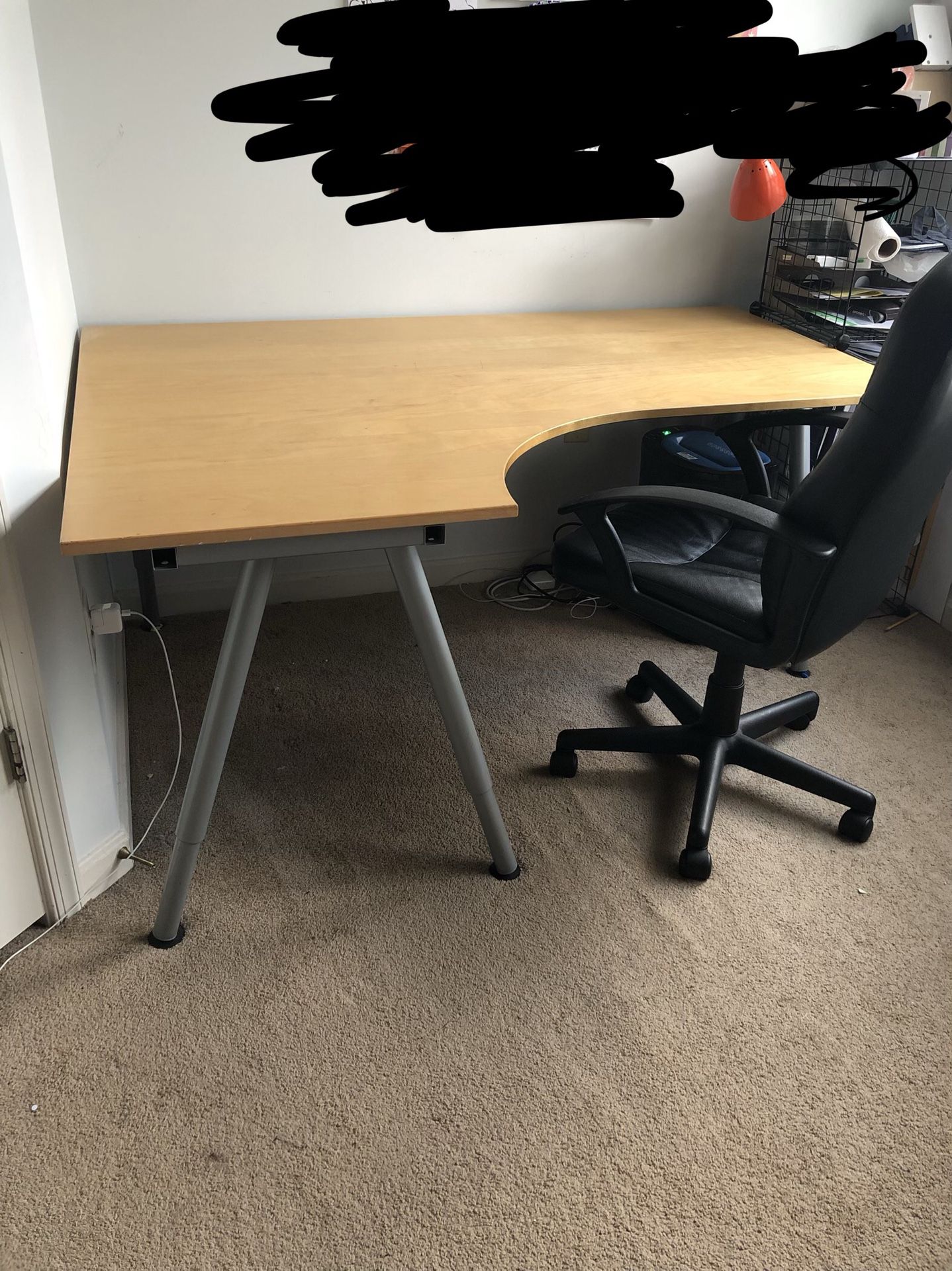 IKEA corner desk and chair