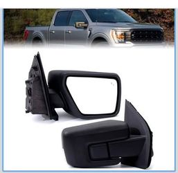 For Ford F150 2021-2024 Door Mirror Textured Black ( passenger side right)