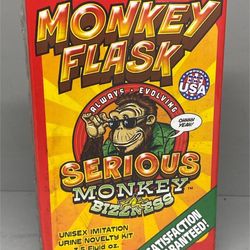 Monkey Flask Unisex Imitation Urine Kit - Heat Pad Incld - Sealed/Brand New

