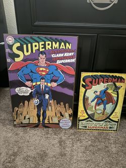 Superman Comic Wall Art