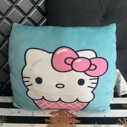 Hello Kitty Ice Cream Cone Super Soft Plush Pillow