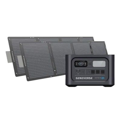 Geneverse 1210Wh Solar Generator Bundle