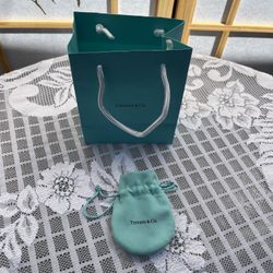 Tiffany And Co Empty Pouch And Bag